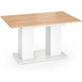 Vicco Esstisch Dix Weiß/Goldkraft Eiche 180 x 90 cm, Model 57735