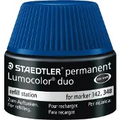 Staedtler Tankstelle Lumocolor duo blau Packung mit 4 Stück