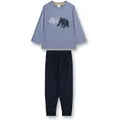 Sanetta Schlafanzug "Pyjama", Herren, Gr. 104, bunt (blau), Obermaterial: 100% Baumwolle CO., Homewear-Sets Schlafanzug