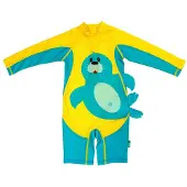 Zoocchini Seal Baby Long Sleeve Swimsuit Upf 50 Gelb 12-24 Months Kinder