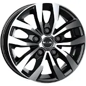 Mak 17 Zoll Alufelge load 5 17"x7" 5x114.3 PCD ET45 66.1mm Felge Schwarz