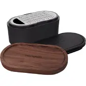 Microplane Handreibe Auffangbehälter / Walnuss