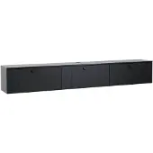 Oviala Moderner schwarzer 200 cm Wand-TV-Schrank - Holly