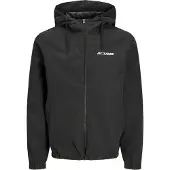 Jack & Jones Herren Mash Kapuzenbomber Schwarz