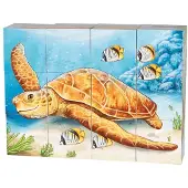 Goki blockpuzzle Australische Tiere 14 cm Holz 12-teilig
