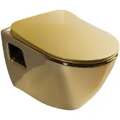 Creavit PAULA Hänge-WC, 35,5x50cm, Gold