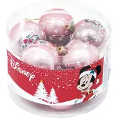 Safta Christmas Balls 6 Cm Pack 10 Minnie Mouse Lucky Mehrfarbig