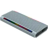 TooQ Shinobi, SSD-Gehäuse, M.2, PCI Express, SATA, 10 Gbit/s, USB Anschluss, Grau