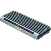 TooQ Shinobi, SSD-Gehäuse, M.2, PCI Express, SATA, 10 Gbit/s, USB Anschluss, Grau