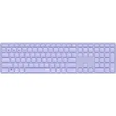 Rapoo E9800M, Volle Größe (100%), Kabellos, Bluetooth, QWERTY, Violett