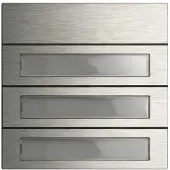 Gira 5533914 Ruftastenmodul 3f System 106 Edelstahl V4A