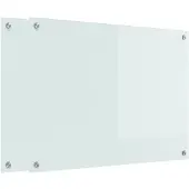 vidaXL Küchenrückwand 2 stk. Weiß 80 x 60 cm Gehärtetes Glas