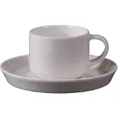 Bricard Lunel Espresso-Set 12-teilig Porzellan, 90 ml, Durchmesser 12 cm, weiß