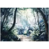 WALLARENA FOTOTAPETE Wald Dschungel Natur Vlies Tapete Wohnzimmer 150x105