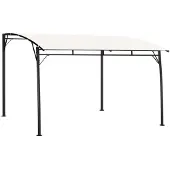 The Living Store Garten-Sonnenschutz 3x3x2,55 m Cremeweiß