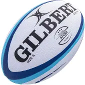 Gilbert Atom Rugbyball (Blau, Größe 4)