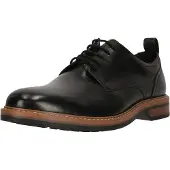 Clarks Businessschuhe Aldwin Lace mit strapazierfähiger Gummilaufsohle 1216 Black Leather 41,5