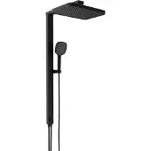 Schutte 60686 LA PALMA Überkopfbrause-Set, Schwarz matt