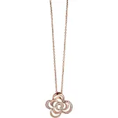 Orphelia Damen-Kette aus 925er Sterlingsilber mit Anhänger - Rosé ZH-4864/1