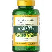 Puritan's Pride Nachtkerzenöl 1300 mg mit GLA 120 Schnellfreisetzende Weichkapseln