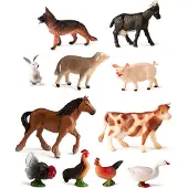 Miniland Tierfiguren Bauernhof 11 Einheiten