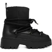 Tommy Hilfiger Schneeschuhe Real Shearling Laceup Snowboot FW0FW08996 Schwarz 37