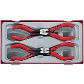 Teng Tools Seegerringzange, Zangensatz CrV-Stahl, 250 mm, 4-teilig
