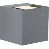 Paulmann LED Aussenwandleuchte Cybo, alu / grau / zink, Aluminium, Modern, LED Wandleuchte außen