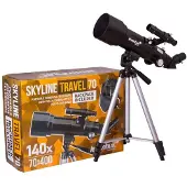 Levenhuk Skyline Travel 70 Telescopes Schwarz