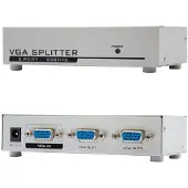 Nanocable 10.25.0002 - SVGA-Duplikator für 2 Monitore mit Netzteil, silber