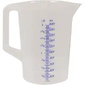 Hünersdorff Messkanne 2000 ml PP transparent D151xH206 mm Griff geschl.