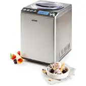 Domo DO9232I, Kompressor Eismaschine, 2,5 l, 1 Becken, Edelstahl, 60 min, 1,17 m