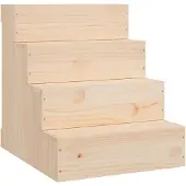 vidaXL Haustiertreppe 40x49x47 cm Massivholz Kiefer