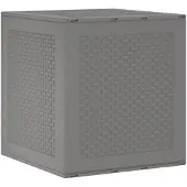 vidaXL Aufbewahrungsbox Hellgrau 55 x 53 x 57 cm Polypropylen