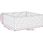 vidaXL Hochbeet 100x100x36 cm Cortenstahl