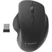 Gembird MUSW-6B-02, rechts, Optisch, RF Wireless, 1600 DPI, Schwarz