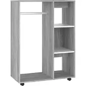 vidaXL Kleiderschrank Grau Sonoma 80x40x110 cm Holzwerkstoff