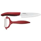 Kyocera Messer-Set "GEN" scharfe Hochleistungskeramik-Klinge, (Universalmesser, Sparschäler)