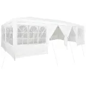 vidaXL Party-Zelt Weiß 800 x 400 x 266 cm Polyethylen