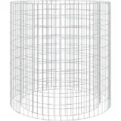 vidaXL Gabionen-Feuerstelle Ø 100 cm Verzinktes Eisen