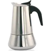 Orbegozo KFI 660, Mokka-Kanne, Schwarz, Edelstahl, Edelstahl, 6 Tassen, 1 Stück(e)