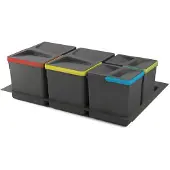 Emuca Behälterset Mit Recyclingbasis Für Küchenschublade