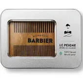 Monsieur Barbier - Doppelseitiger Bartkamm aus Sandelholz 1 St Kamm