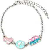 Barbie - Bracelet en Chaine - Silhouette, Skate & Camping-Car