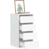 vidaXL Kommode Weiß 40x41x76 cm Holzwerkstoff