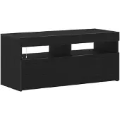 vidaXL TV-Schränk 90 x 35 x 40 cm Schwarz Eichen-Optik Holzwerkstoff