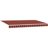 vidaXL Ausziehbare Markise Orange 350 x 200 cm Stoff