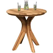 vidaXL Beistelltisch Braun 55 x 55 x 51 cm Massivholz Teak