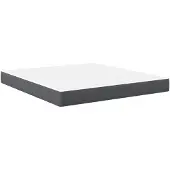 vidaXL Bettmatratze mit Matratze Grau 180 x 200 cm Stoff