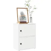 vidaXL Bücherregal Weiss 40x24x52 cm Holzwerkstoff
